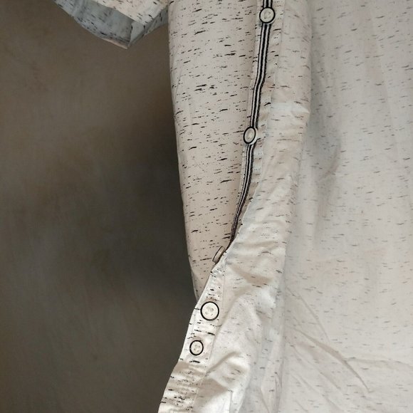 Denim And Flower White Button Down Shirt Ricky Singh Size M Slim - Picture 5 of 11